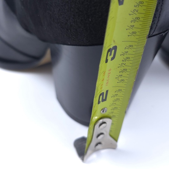 New Arezzo Bianca Mid Block Heel Boot Black Women’s 8B Fall 24 - Picture 8 of 12